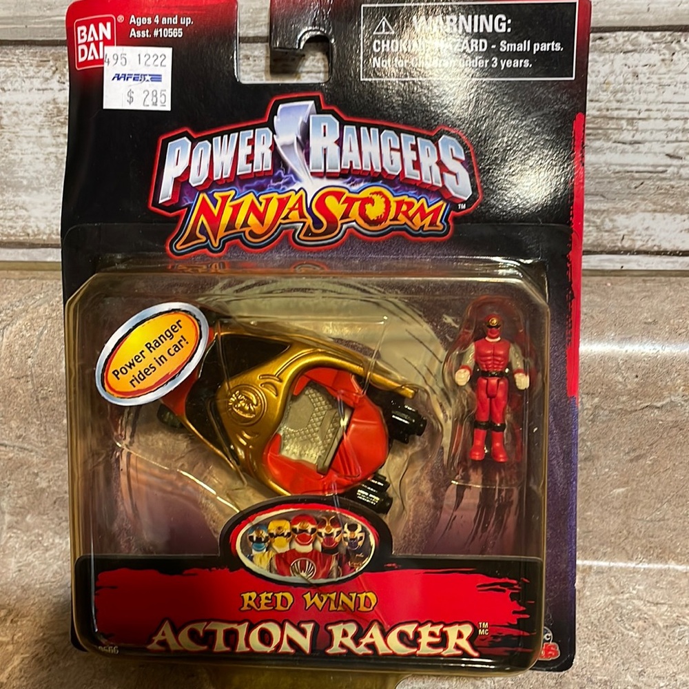 POWER RANGERS NINJA STORM RED WIND ACTION RIDER YESR 2003